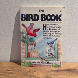 Vintage 1988 The Bird Book | Pocket Backyard Birding Guide | Illustrated